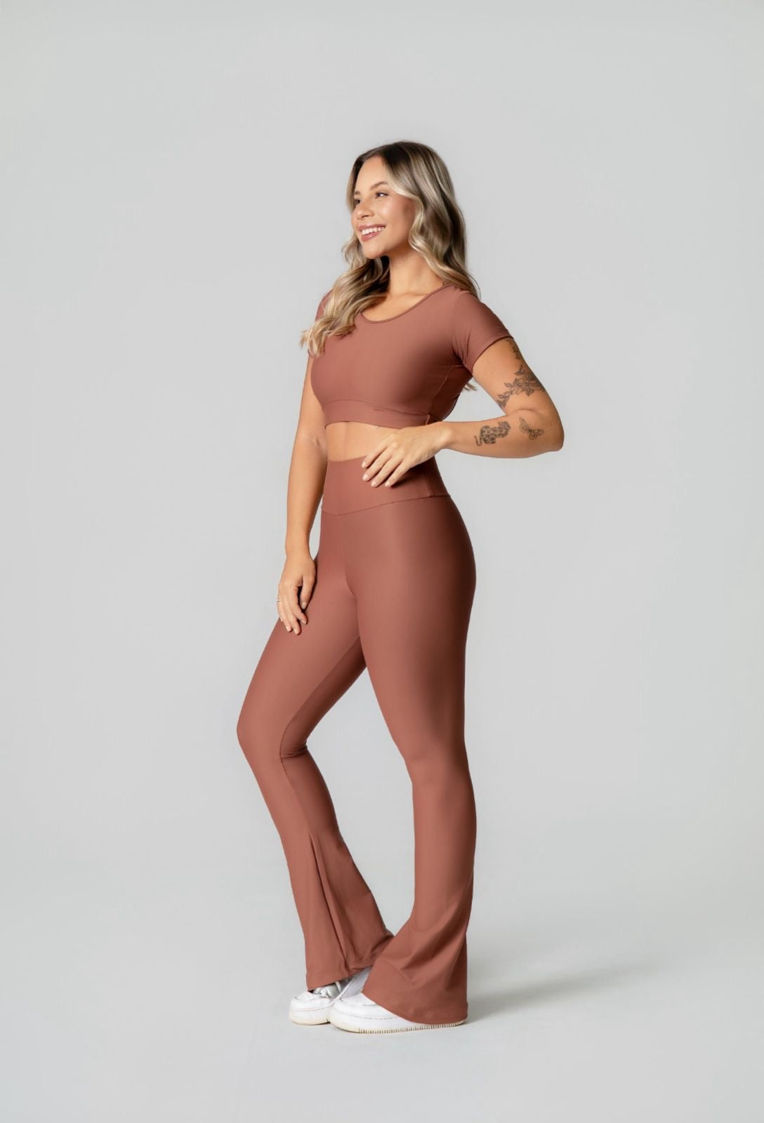 Set Flare top Manguinha