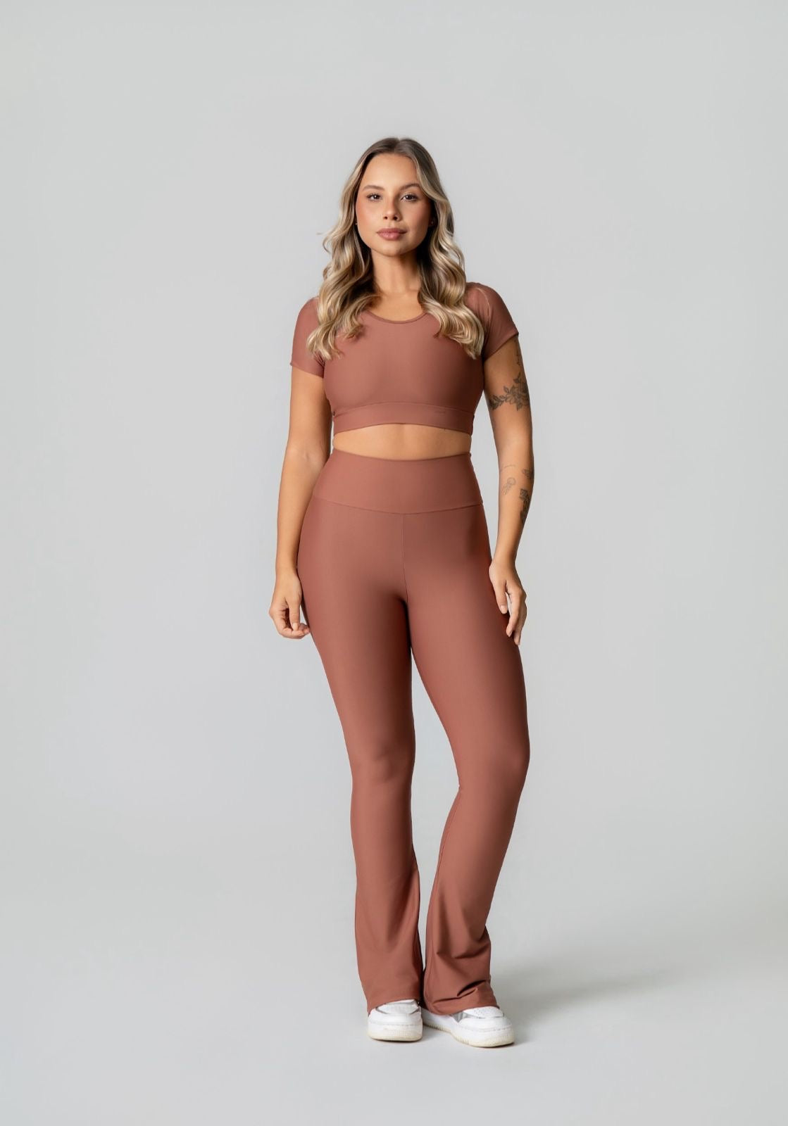 Set Flare top Manguinha