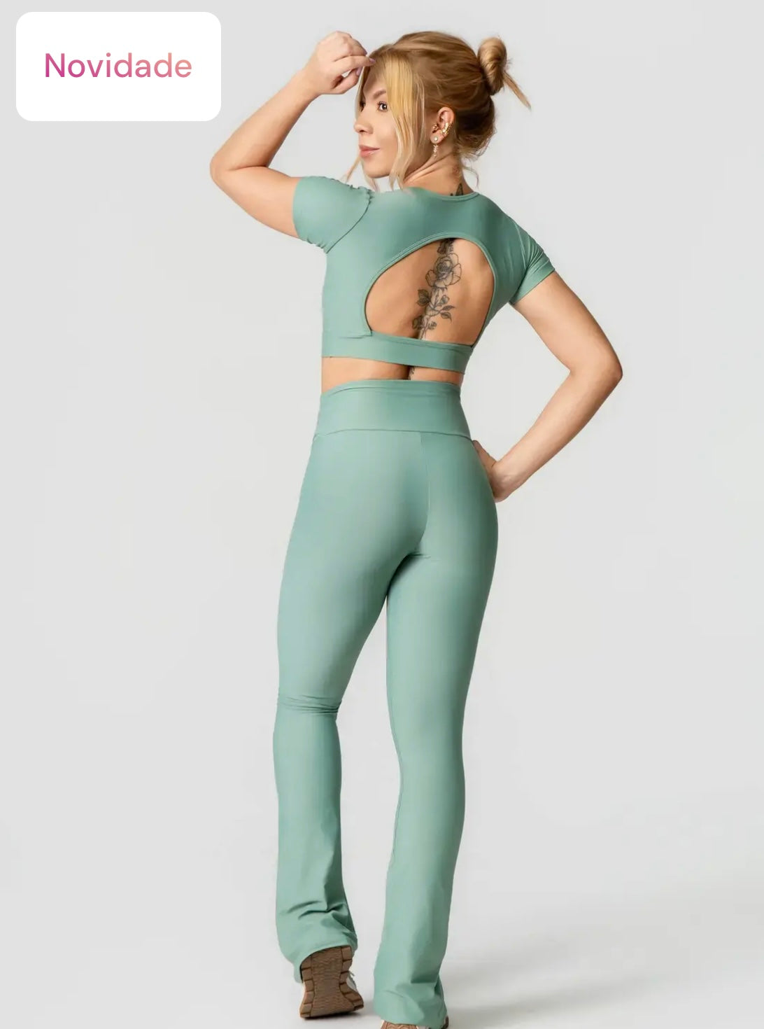 Set Flare top Manguinha